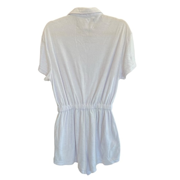 Araminta James Terry Romper Daisy White Medium Pool Beach Vacation Casual - Picture 6 of 7